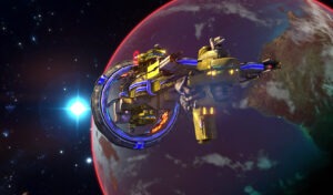 A Solforce Cruiser from Sword of the Stars II