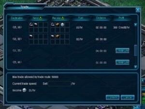 Trade Screen in Star Supremacy... Trade Screen in Star Supremacy...