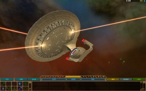 A Galaxy Class ship gets its phasers on!