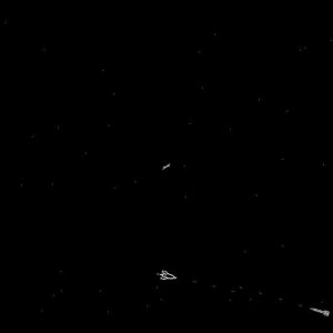 Two ships in Spacewar! duke it out. Two ships in Spacewar! duke it out.