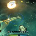 Fighting Multiple Enemies with Explosions in a Greenish Area